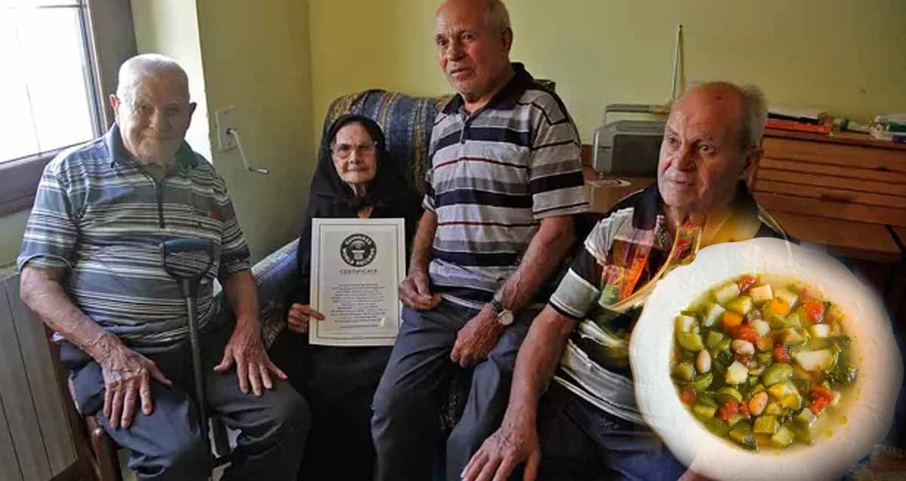 dunyanin en yasli ailesi olarak guinness rekorlar kitabina girmislerdi her gun ogle yemeginde ayni corbayi iciyorlardi PhmpHsuv